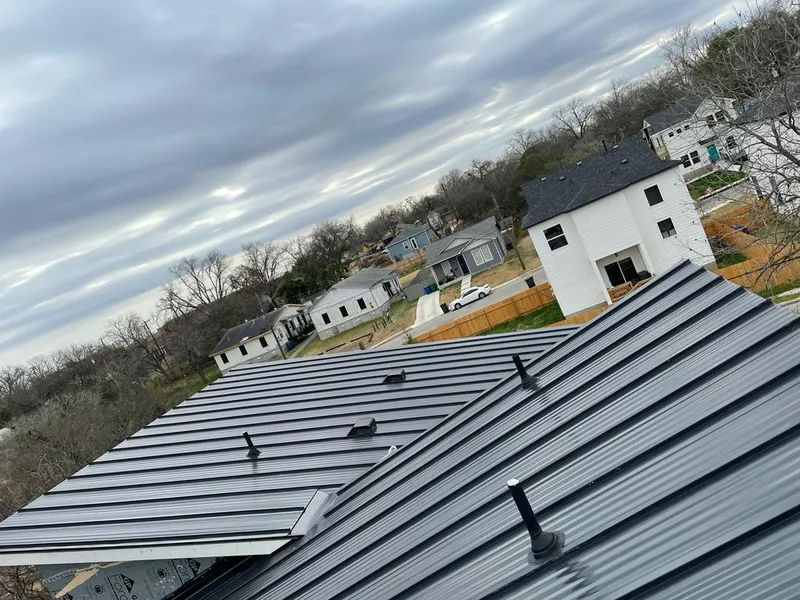 Standing seam metal roof panels with vents for Skylight Repair in East Pikeland